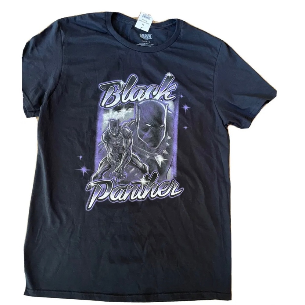 Marvel Black Panther T-Shirt Black Mens Size Medium Short Sleeve